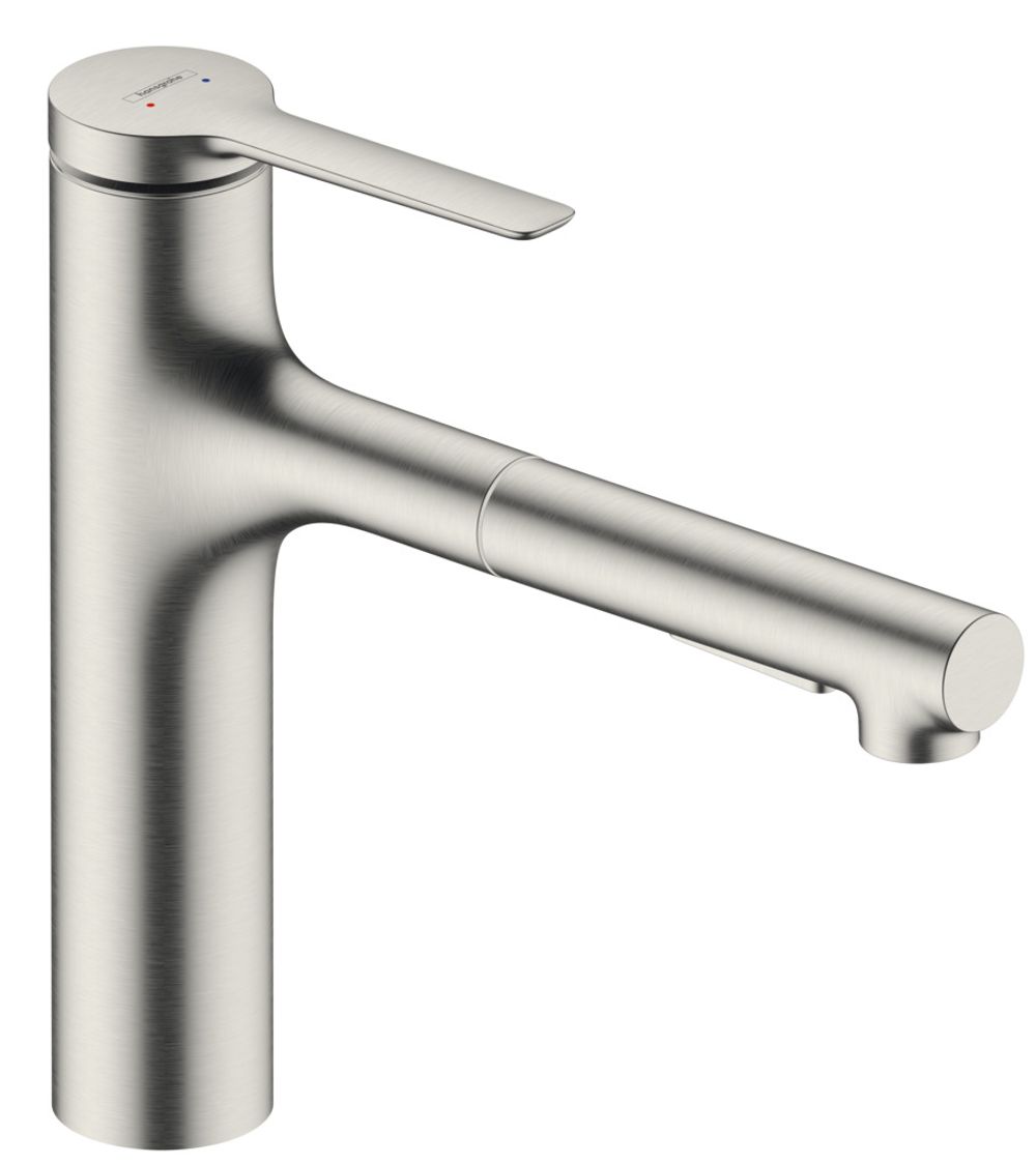 https://raleo.de:443/files/img/11eeea420f651d1092906bba4399b90c/size_l/Hansgrohe-HG-Spueltischmischer-160-Zesis-M33-Ausziehbrause-2jet-edelstahl-optik-74801800 gallery number 1